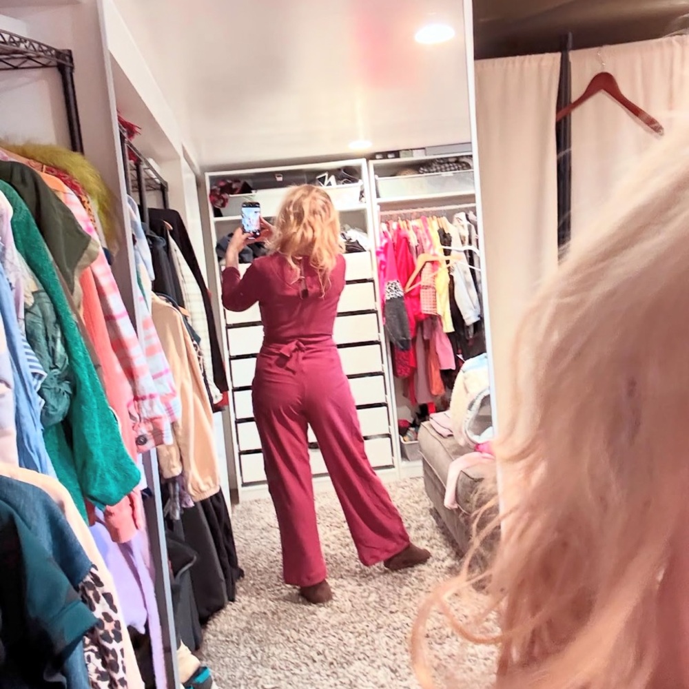 Elegant Burgundy Jumpsuit
